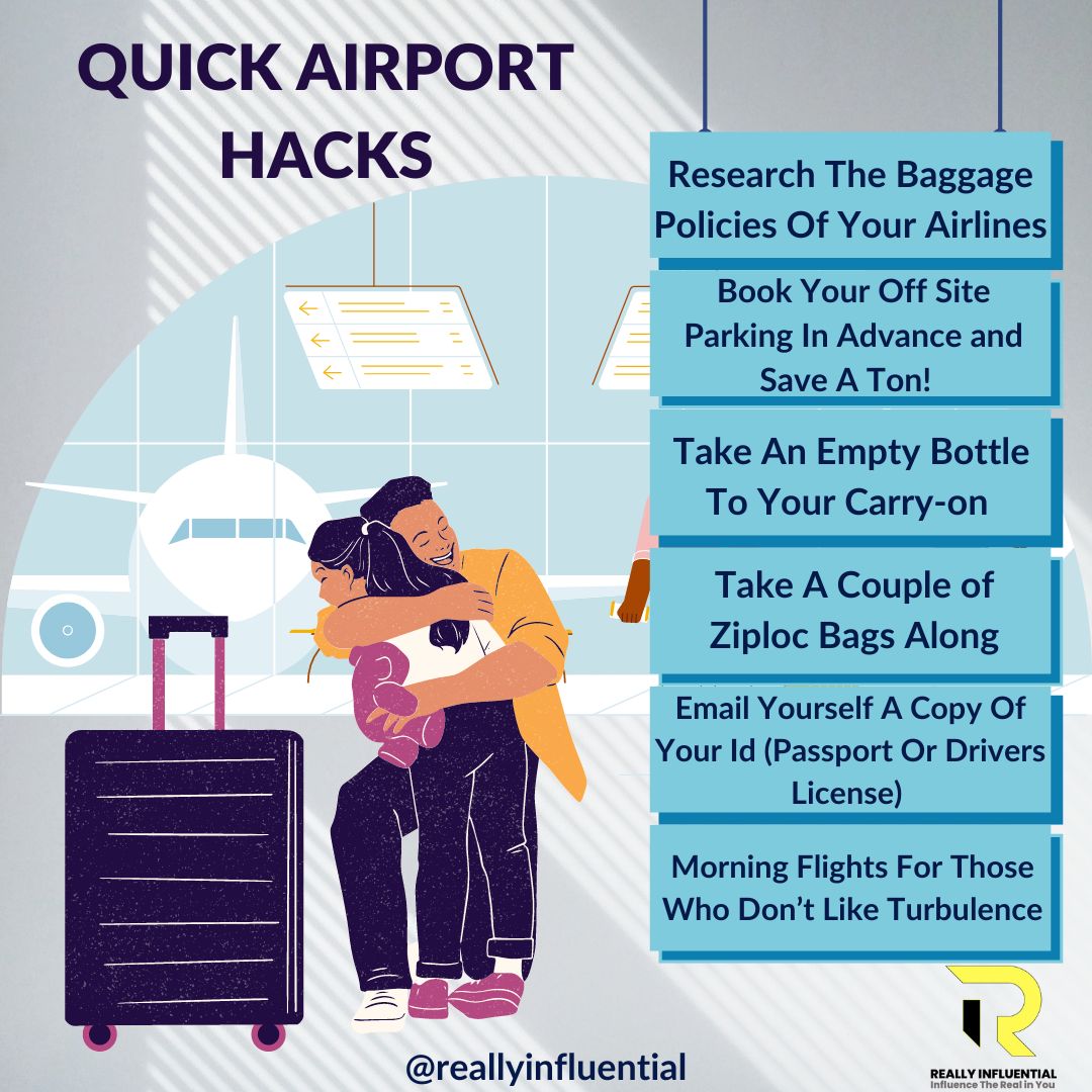 quick airport hacks